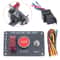 Premium Universal Car Ignition Switch Panel With LED Push Button Start And Racing Toggle Carbon Fin 11