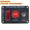 Premium Universal Car Ignition Switch Panel With LED Push Button Start And Racing Toggle Carbon Fin 7