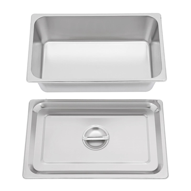 Premium Full Size Steam Table Pan Heavy Duty Stainless Steel Buffet Pan For Catering Food Service 10