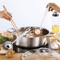 Premium Stainless Steel Dual Sided Hot Pot Cookware For Shabu Shabu Flavorful Broths 1