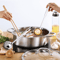 Premium Stainless Steel Dual Sided Hot Pot Cookware For Shabu Shabu Flavorful Broths 1
