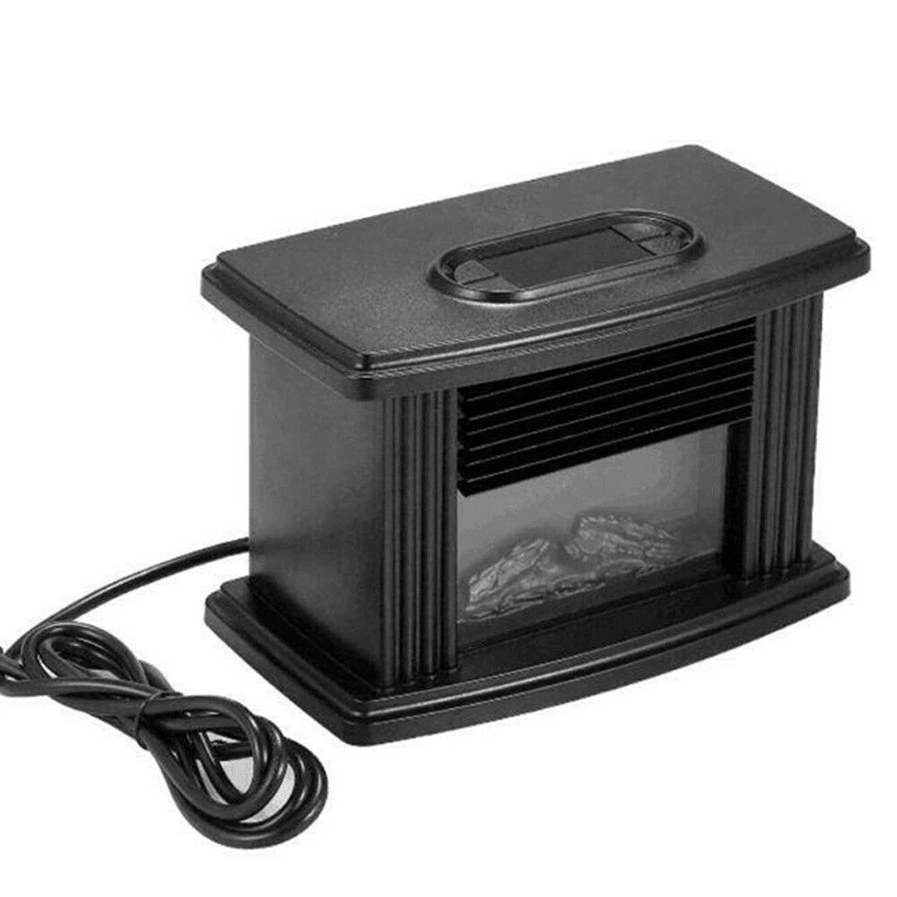 Compact Portable Electric Fireplace Heater With Realistic Flame 2