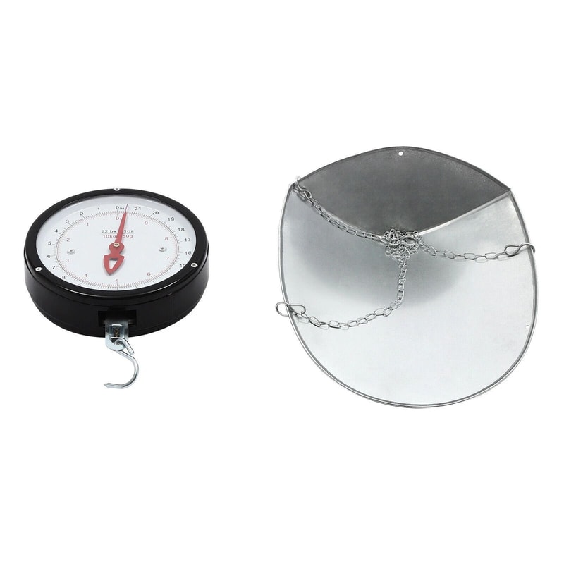 Premium Dial Hanging Scale With Galvanized Tray Commercial Kitchen Scale 11