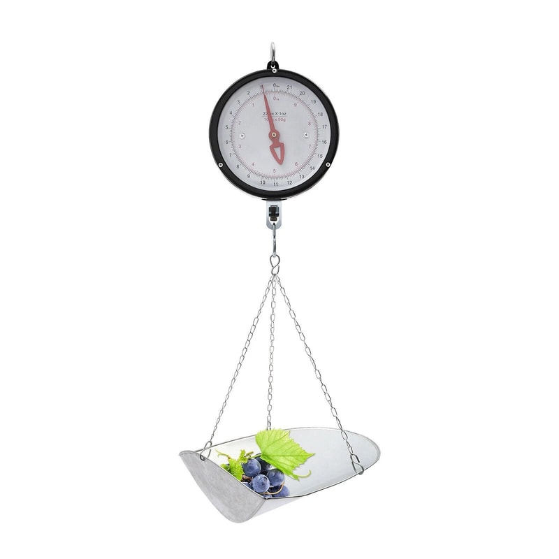 Premium Dial Hanging Scale With Galvanized Tray Commercial Kitchen Scale 3