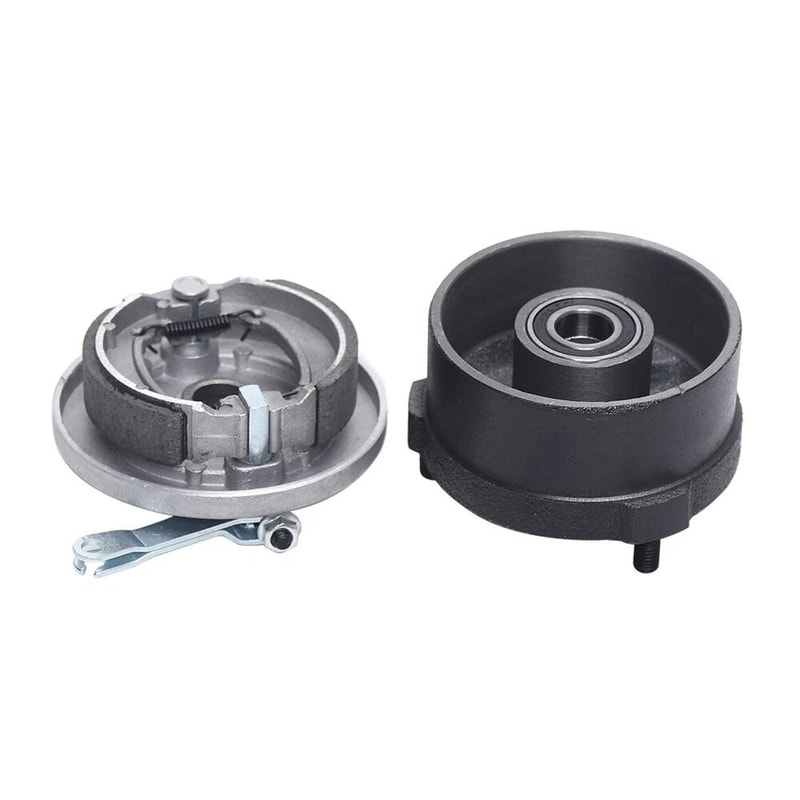 ATV Front Brake Drum Assembly Pair Heavy Duty Quad Brake Drums For ATV Replacement 1