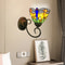 Handcrafted Stained Glass Dragonfly Wall Sconce Elegant Tiffany Style Wall Sconce Lighting Fixture 11