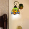 Handcrafted Stained Glass Dragonfly Wall Sconce Elegant Tiffany Style Wall Sconce Lighting Fixture 9
