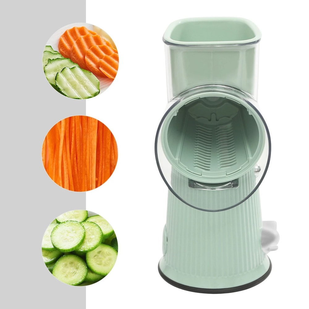 Premium Manual Vegetable Slicer Rotary Grater Cutter Fruit Veggie Chopper 3