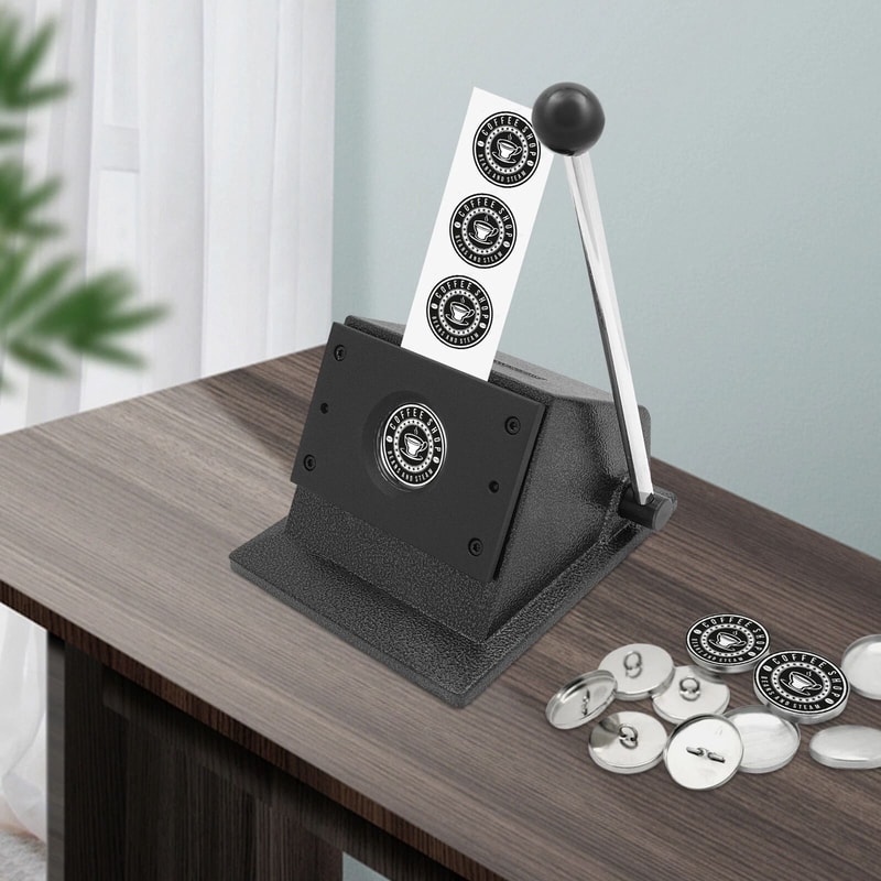 Premium Manual Punch Die Cutter Button Maker Machine For Precise Round Craft Cutting 2