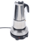 Stainless Steel Cup Electric Moka Pot With Built In Coffee Stove 10