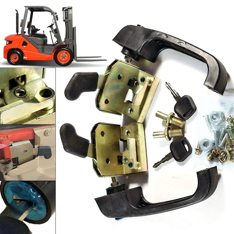 Universal Tractor Loader Door Lock Handle Set Heavy Equipment Replacement 9