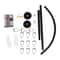 Premium Adjustable L Shaped Shower Curtain Rod Stainless Steel Bathroom Pole Rail 3
