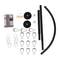 Premium Adjustable L Shaped Shower Curtain Rod Stainless Steel Bathroom Pole Rail 3