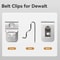 Drill Driver Belt Clips Durable Tool Hooks For Power Tools 3