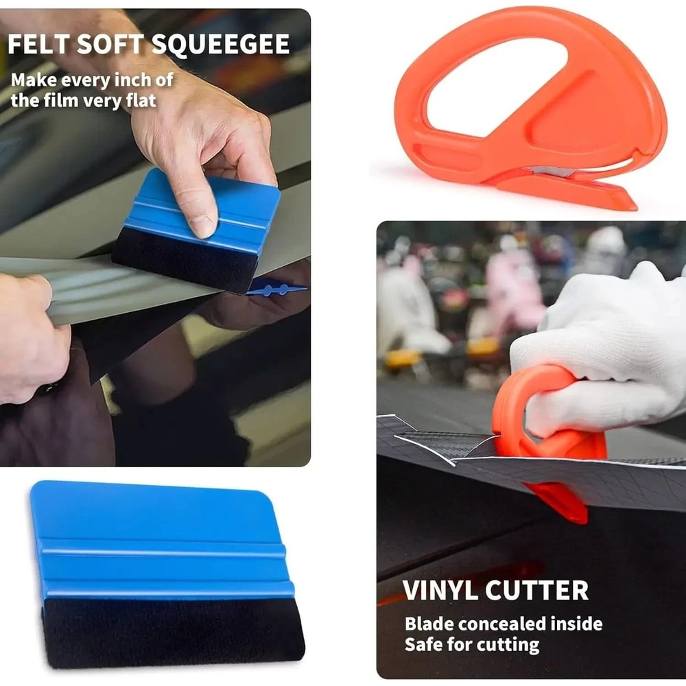 Premium Car Window Tint Vinyl Wrap Tool Kit Complete Film Application Set 1