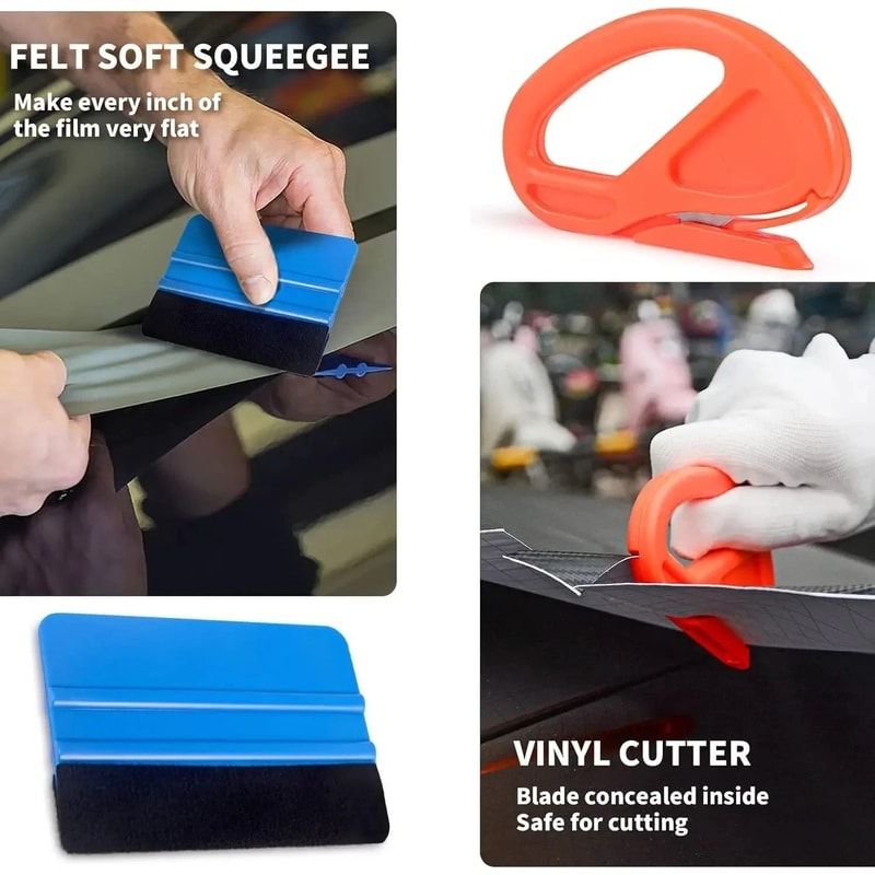 Premium Car Window Tint Vinyl Wrap Tool Kit Complete Film Application Set 1