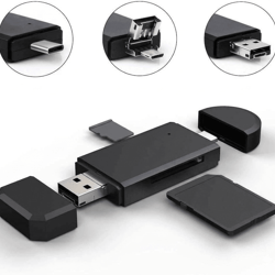 usb type c card reader adapter for micro sd & tf memory