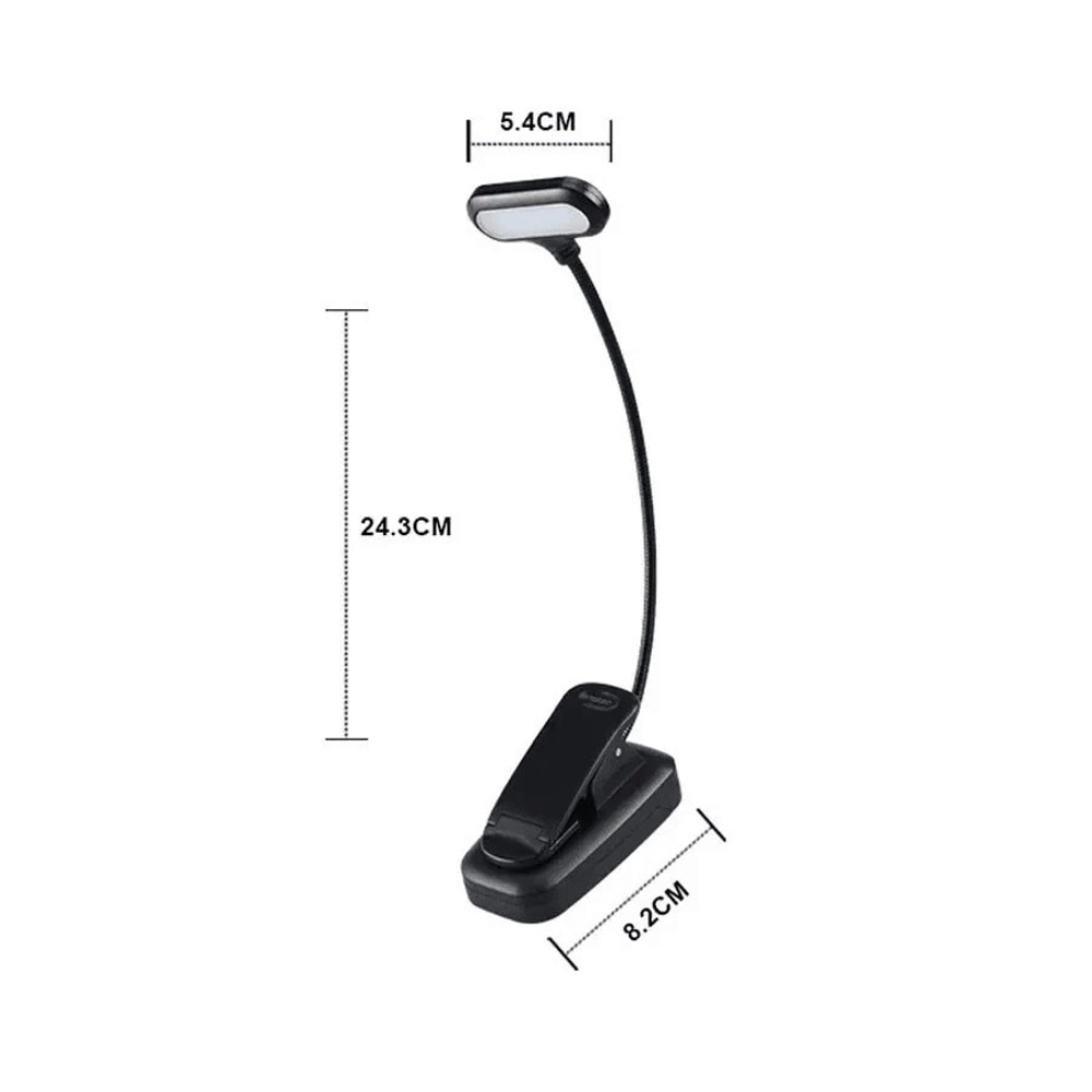 Adjustable LED Clip On Book Lamp Flexible Battery Desk Light For Reading 7