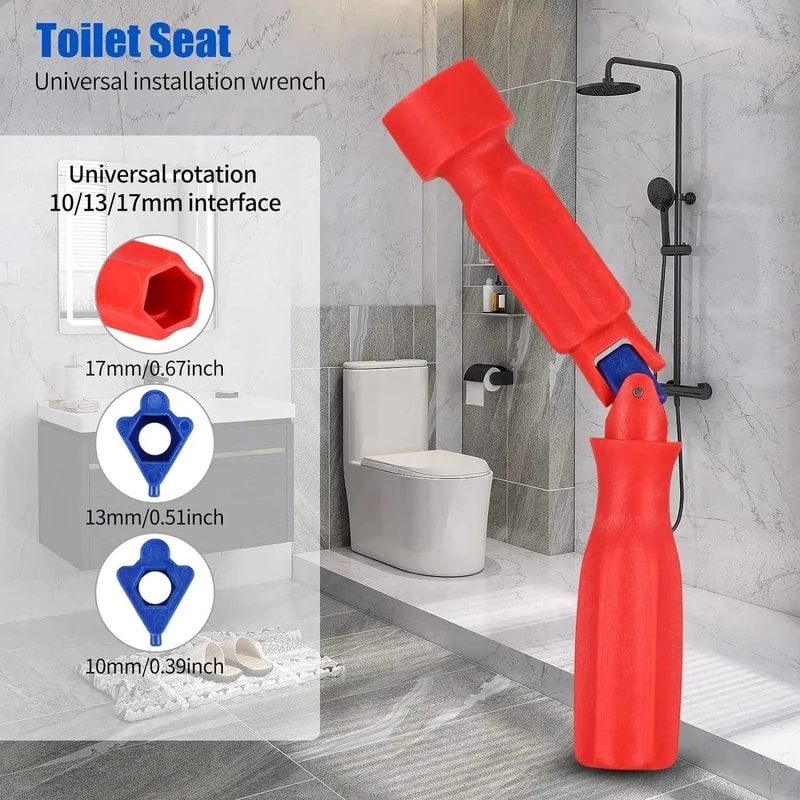 Professional Universal Toilet Seat Wrench Installation Key Universal Toilet Seat Tool 5
