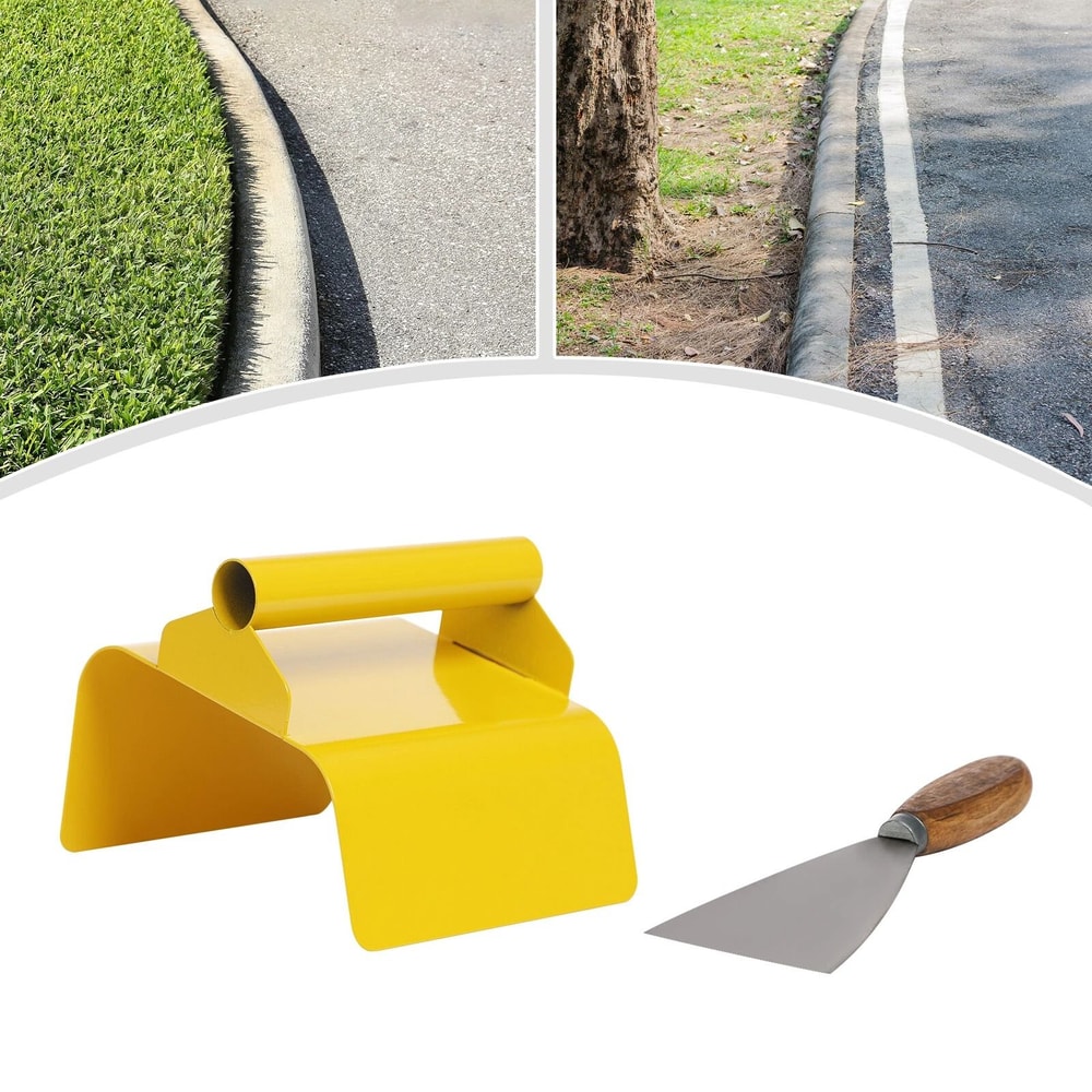 Professional Concrete Curb Trowel Putty Knife Heavy Duty Landscape Curb Tool 2