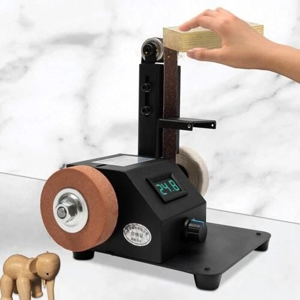 Precision Bench Belt Sander Knife Sharpener Tool With Belt Table Polishing Sander 1