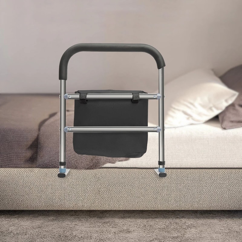 Premium Stainless Steel Bed Safety Rails For Seniors Senior Bed Assist Rail For Mobility Support 2
