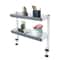 Adjustable Clamp On Desk Shelf Desk Organizer Shelf Space Saving Tier White Storage 5