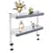 Adjustable Clamp On Desk Shelf Desk Organizer Shelf Space Saving Tier White Storage 6