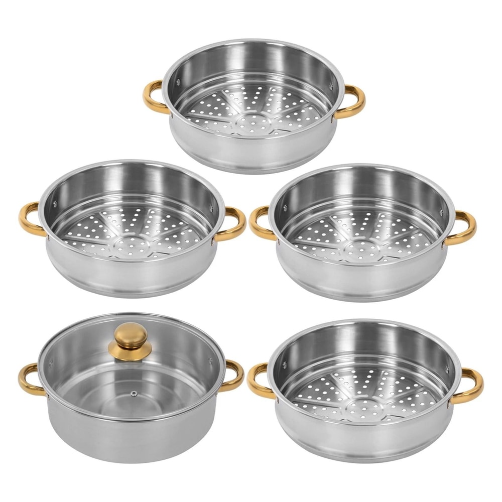 Stainless Steel Steamer Pot Large Capacity Healthy Cooking Set 11