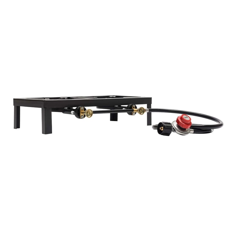 Portable Double Burner Propane Stove For Camping Outdoor Cooking 6