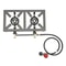 Portable Double Burner Propane Stove For Camping Outdoor Cooking 8