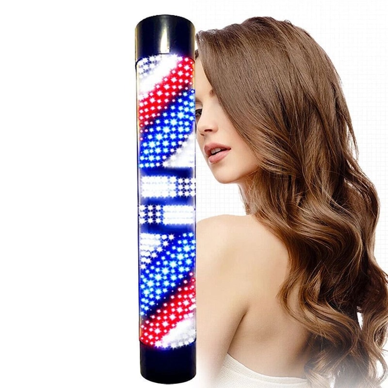 Rotating LED Barber Pole Sign Waterproof Wall Light For Salons 5