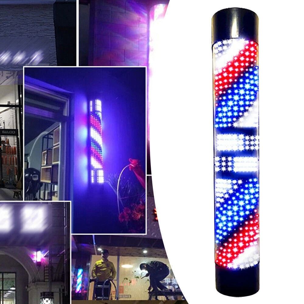 Rotating LED Barber Pole Sign Waterproof Wall Light For Salons 2