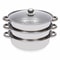 Premium Stainless Steel Steamer Pot For Healthy Cooking With Glass Lid Multi Level Steam Cooker 5
