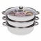 Premium Stainless Steel Steamer Pot For Healthy Cooking With Glass Lid Multi Level Steam Cooker 7