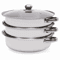 Premium Stainless Steel Steamer Pot For Healthy Cooking With Glass Lid Multi Level Steam Cooker 10