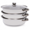 Premium Stainless Steel Steamer Pot For Healthy Cooking With Glass Lid Multi Level Steam Cooker 10