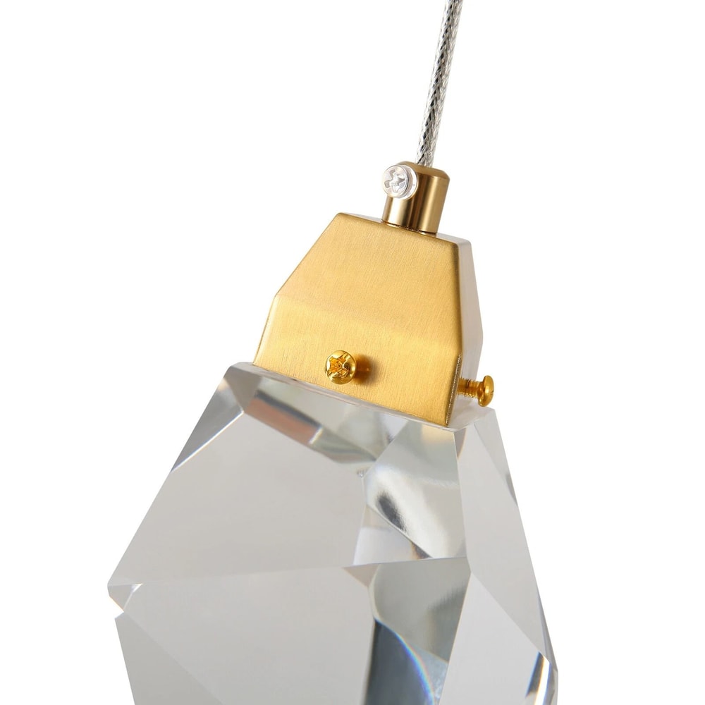 Modern Crystal Pendant Light For Kitchen Island LED Hanging Ceiling Fixture 10