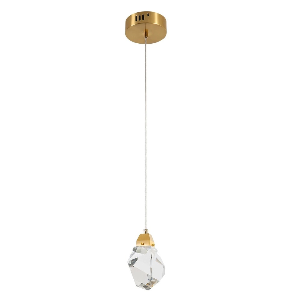Modern Crystal Pendant Light For Kitchen Island LED Hanging Ceiling Fixture 0