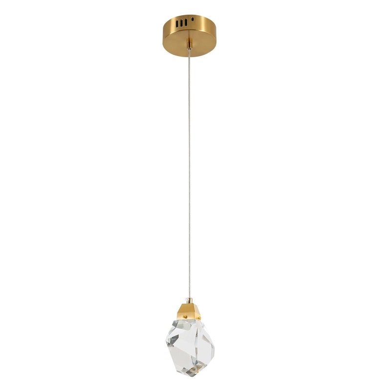 Modern Crystal Pendant Light For Kitchen Island LED Hanging Ceiling Fixture 0