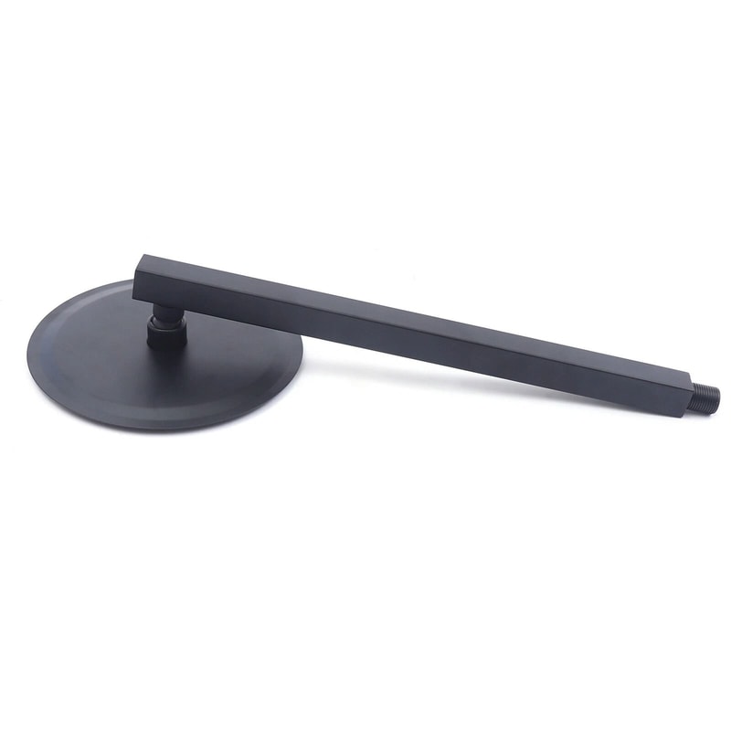 Premium Wall Mounted Black Rainfall Shower Head Faucet System With Mixer Valve Kit Modern Matte Bl 7