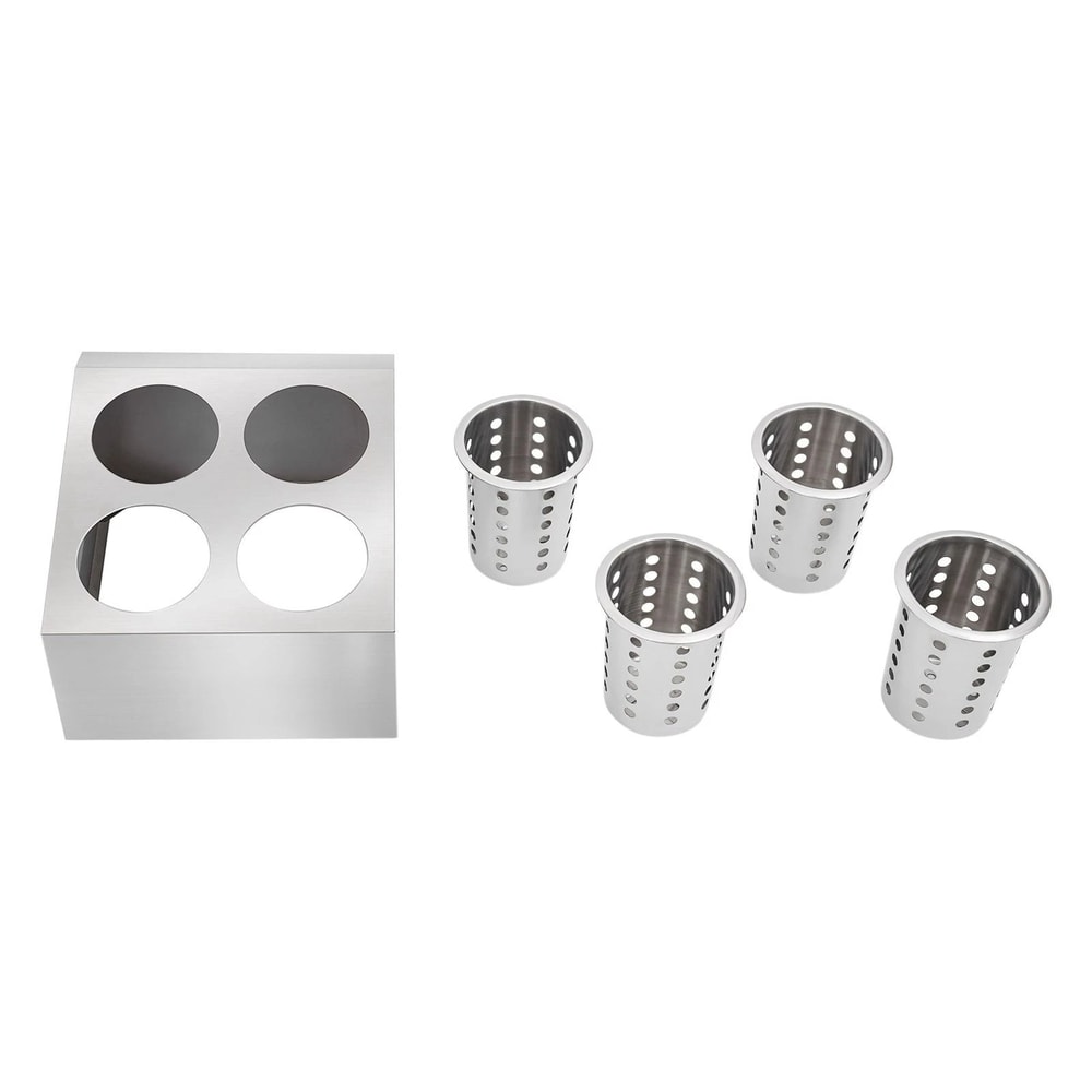 Premium Stainless Steel Flatware Holder Commercial Silverware Organizer Durable Utensil Storage Bo 2