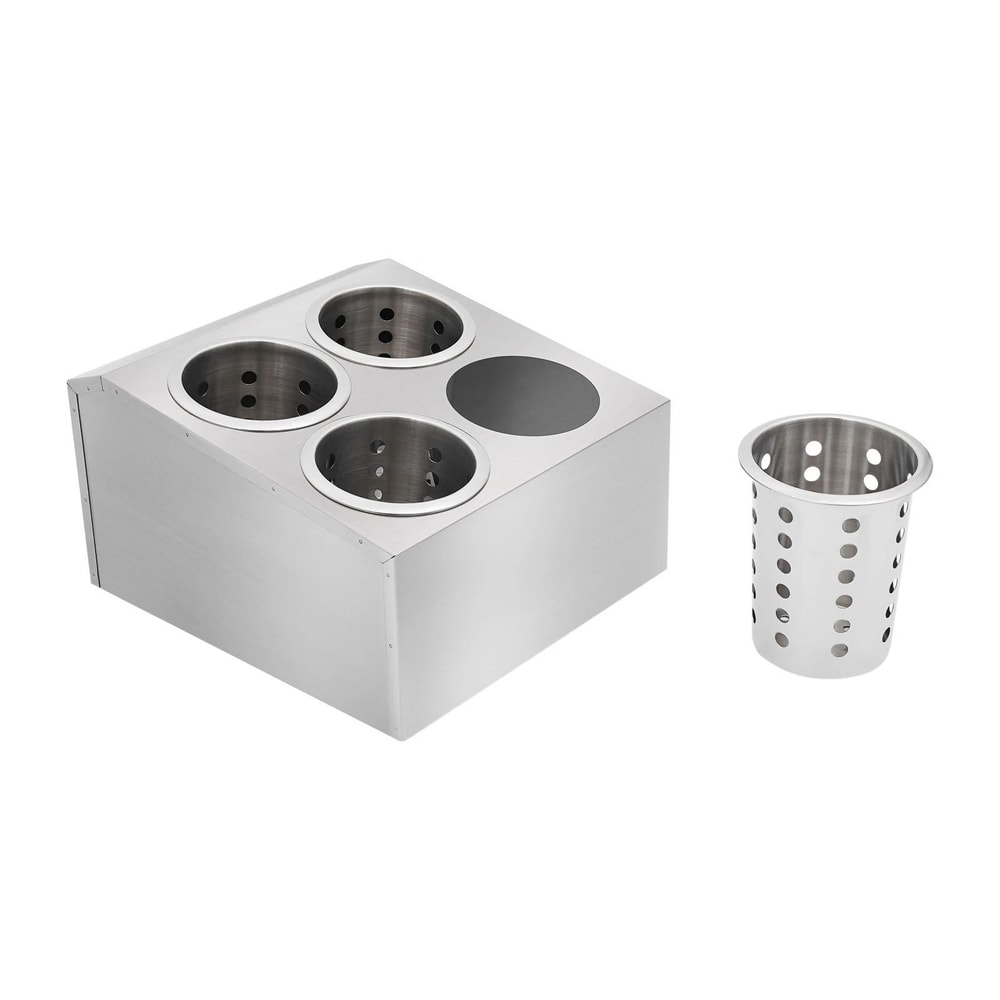 Premium Stainless Steel Flatware Holder Commercial Silverware Organizer Durable Utensil Storage Bo 3