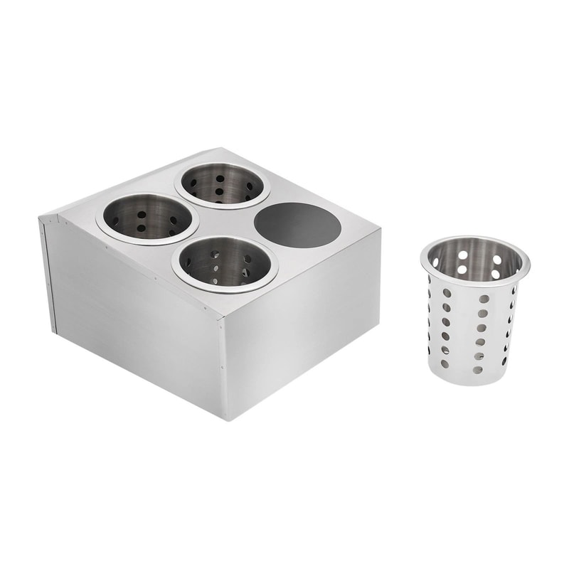 Premium Stainless Steel Flatware Holder Commercial Silverware Organizer Durable Utensil Storage Bo 3