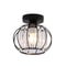 Modern Flush Mount Ceiling Light For Indoor Hallway Black Minimalist Fixture 5