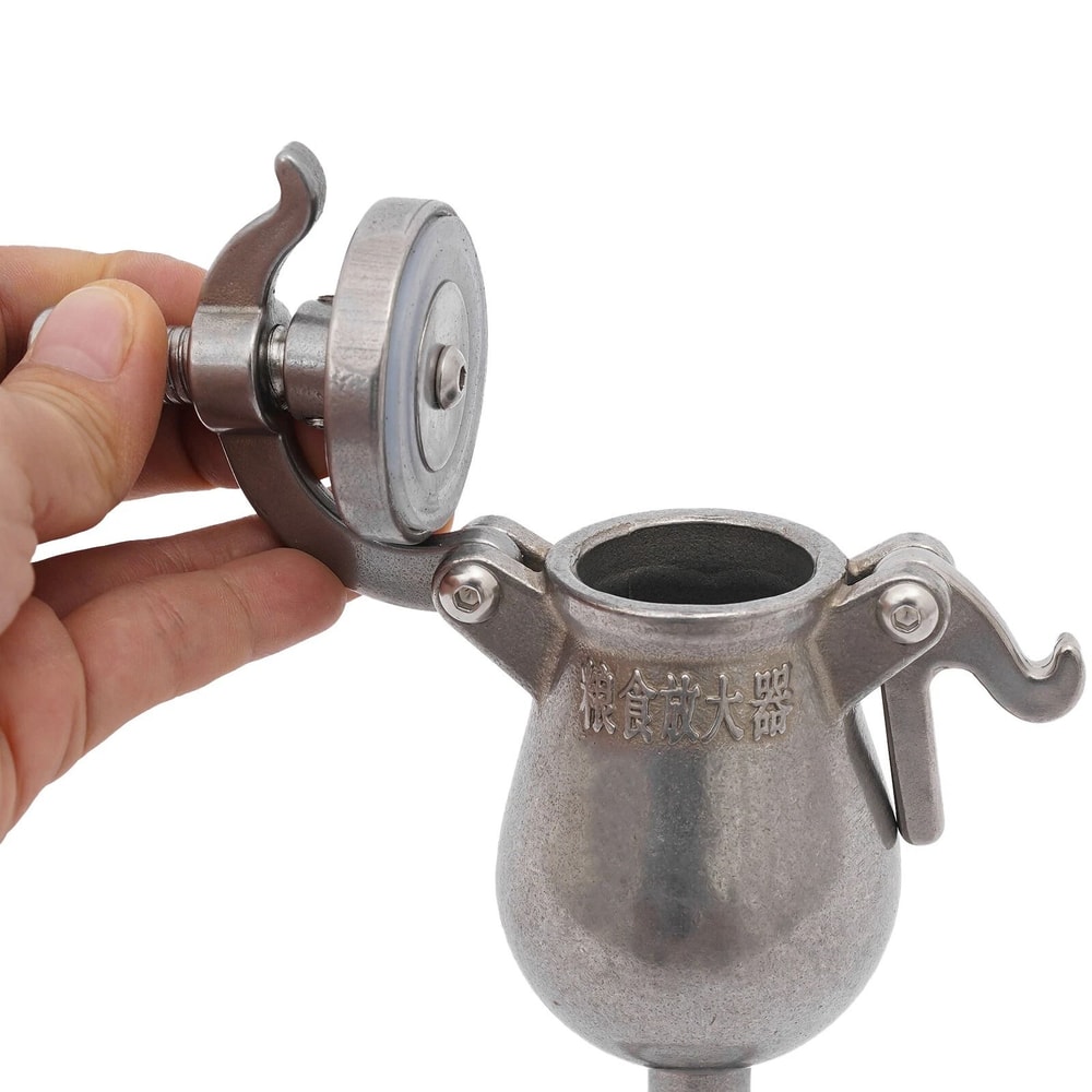 Premium Mini Stainless Steel Vintage Popcorn Maker Hand Crank Home Popcorn Machine 10