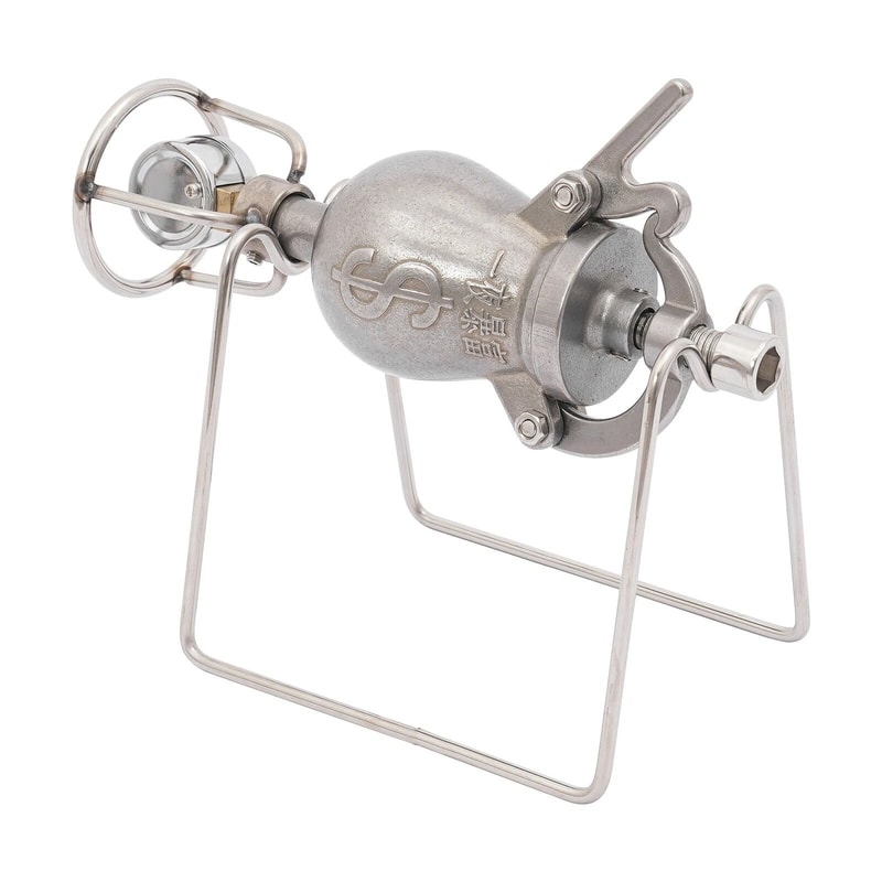 Premium Mini Stainless Steel Vintage Popcorn Maker Hand Crank Home Popcorn Machine 13