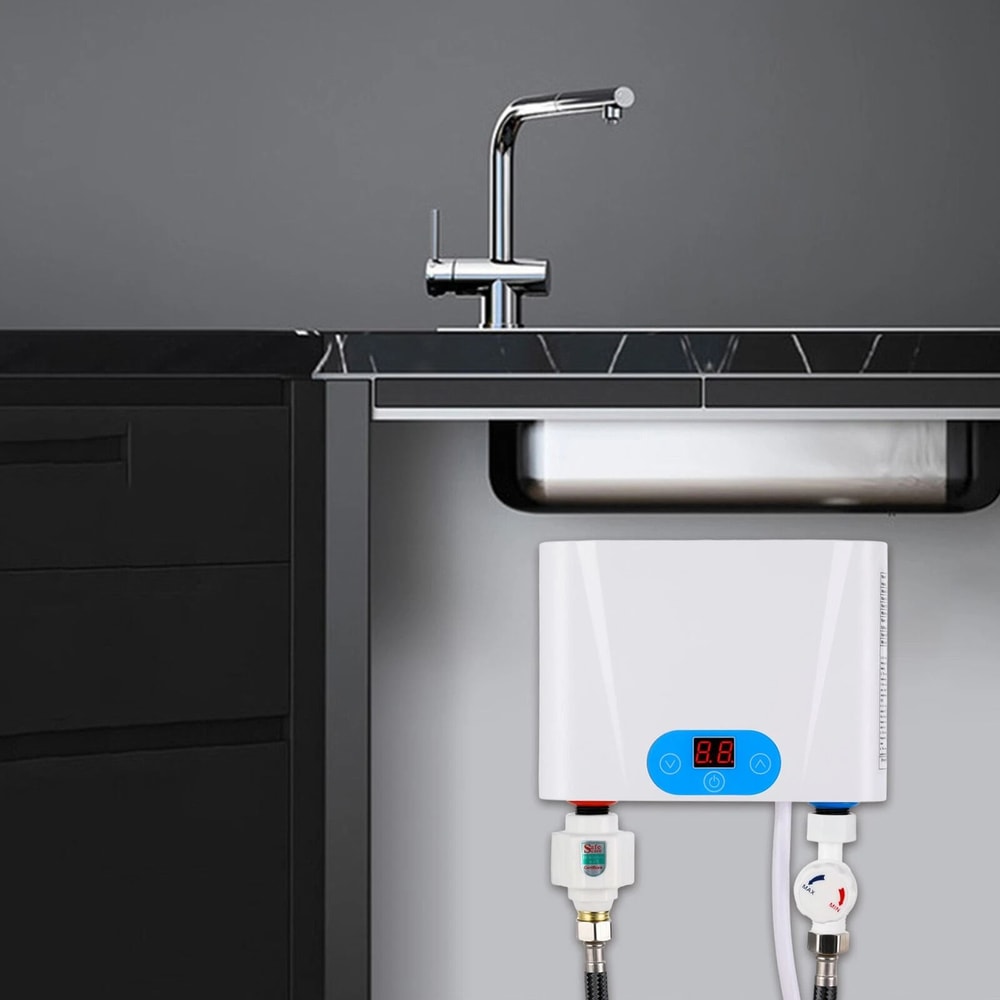 Premium Electric Tankless Water Heater Instant Hot Under Sink Water Heater 6