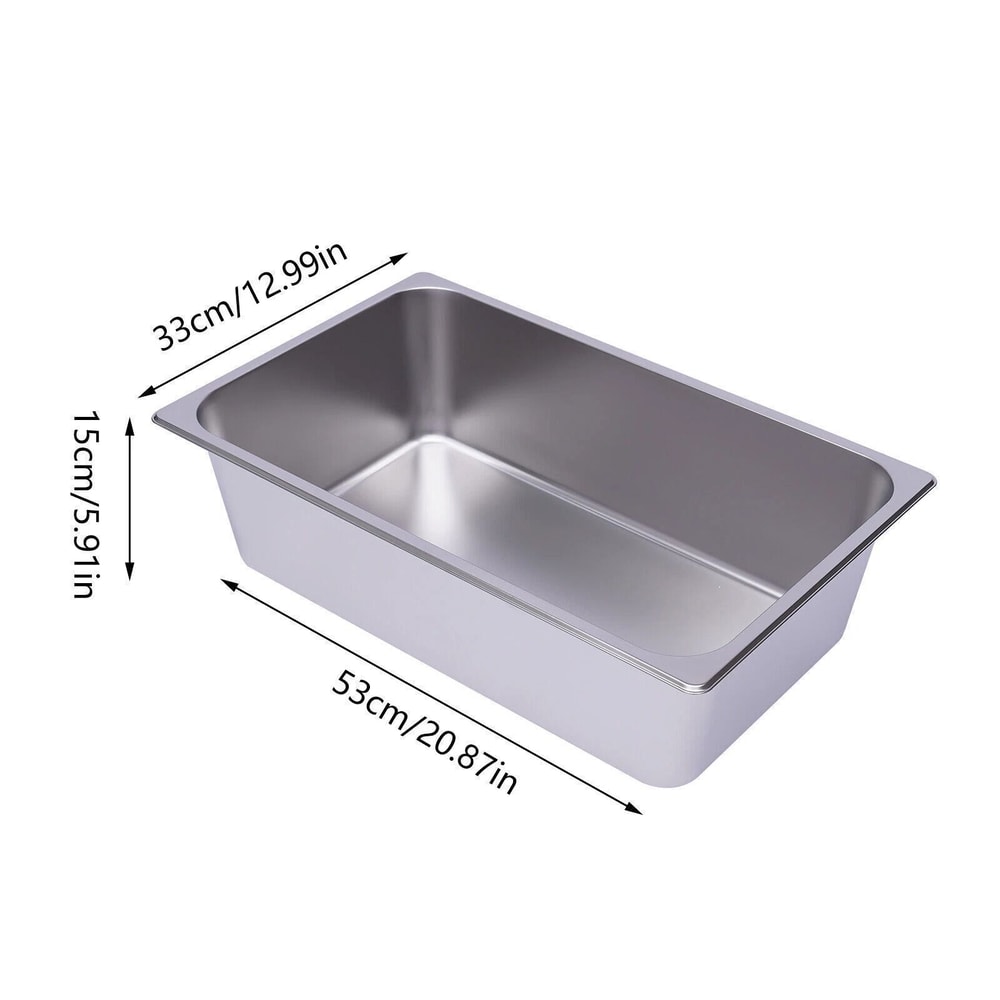 Premium Full Deep Stainless Steel Hotel Food Prep Pans Steam Table Set 11