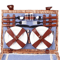 Premium Wicker Picnic Basket Set For With Cups Utensils 6